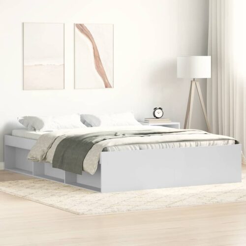 Bed Frame White 150x200cm - Image 2