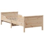 Extendable Bed Frame for Kids Other Brown 80 x 130 / 165 / 200cm