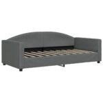 Day Bed Dark Grey 90x190cm Fabric