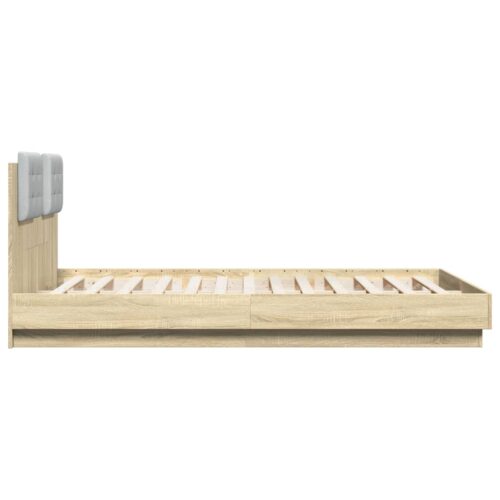 Bed Frame Sonoma Oak 150x200cm - Image 5