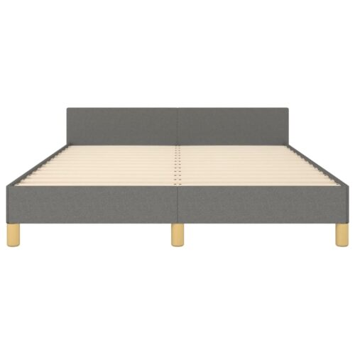 Bed Frame Dark Grey 137x187cm Double Fabric - Image 6