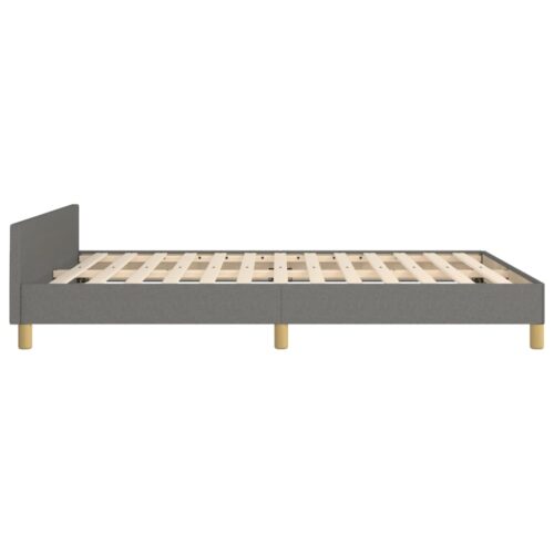 Bed Frame Dark Grey 137x187cm Double Fabric - Image 7