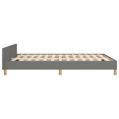 Bed Frame Dark Grey 137x187cm Double Fabric - Image 7