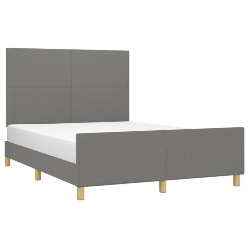 Bed Frame Dark Grey 137x187cm Double Fabric - Image 3