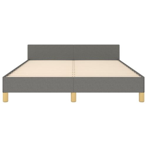 Bed Frame Dark Grey 137x187cm Double Fabric - Image 6