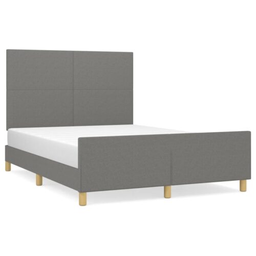 Bed Frame Dark Grey 137x187cm Double Fabric - Image 13