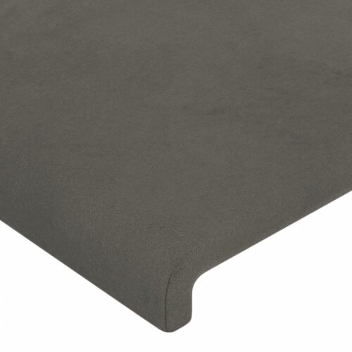 Bed Frame Dark Grey 152x203cm Queen Velvet - Image 10