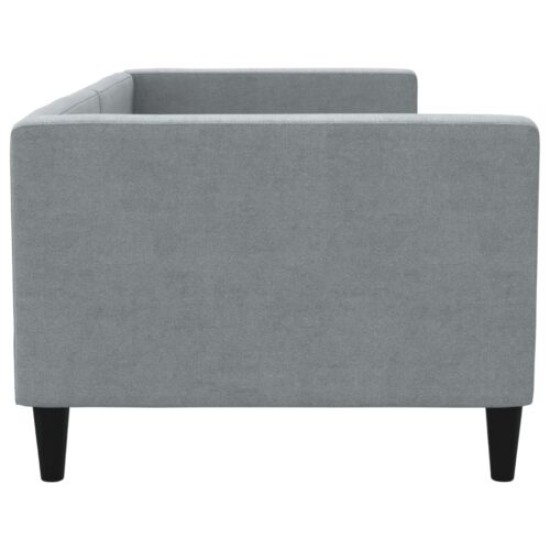 Day Bed Light Grey 90x190cm Fabric - Image 4