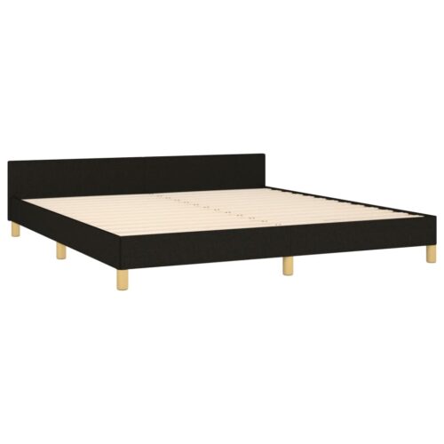 Bed Frame Black 152x203cm Queen Fabric - Image 5