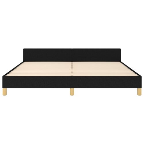 Bed Frame Black 152x203cm Queen Fabric - Image 6