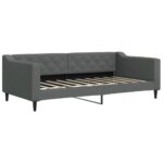 Day Bed Dark Grey 90x190cm Fabric