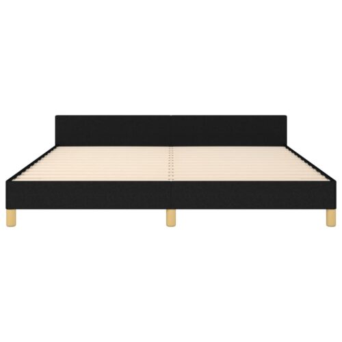 Bed Frame Black 152x203cm Queen Fabric - Image 6