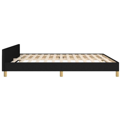 Bed Frame Black 152x203cm Queen Fabric - Image 7