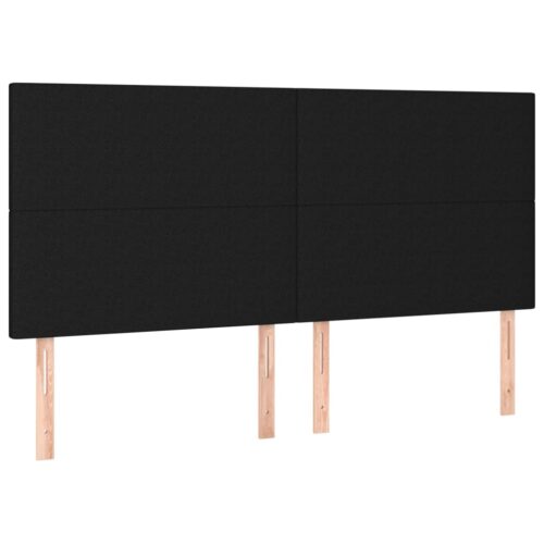 Bed Frame Black 152x203cm Queen Fabric - Image 9