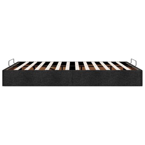 Ottoman Storage Bed Frame Black Queen Fabric - Image 8