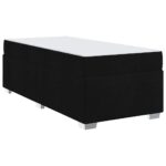 Bed Frame Black 90 x 190cm Fabric