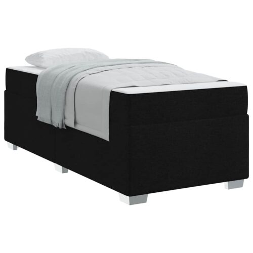 Bed Frame Black 90 x 190cm Fabric - Image 3