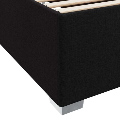 Bed Frame Black 90 x 190cm Fabric - Image 10