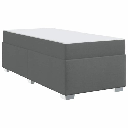 Bed Frame Dark grey 90 x 190cm Fabric