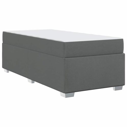 Bed Frame Dark grey 90 x 190cm Fabric - Image 9