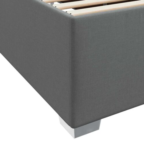 Bed Frame Dark grey 90 x 190cm Fabric - Image 10