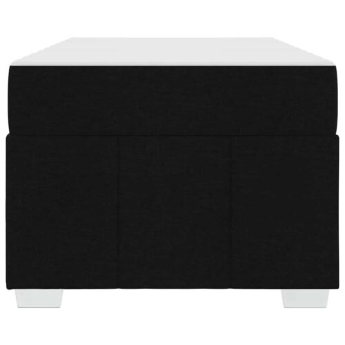 Bed Frame with Mattress Set Foam Fabric Base Platform Black Single 90x190cm - Image 7
