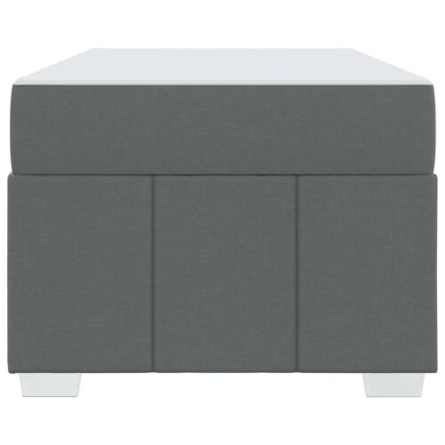 Bed Frame with Mattress Set Foam Fabric Base Platform Dark Grey Single 90x190cm - Image 7