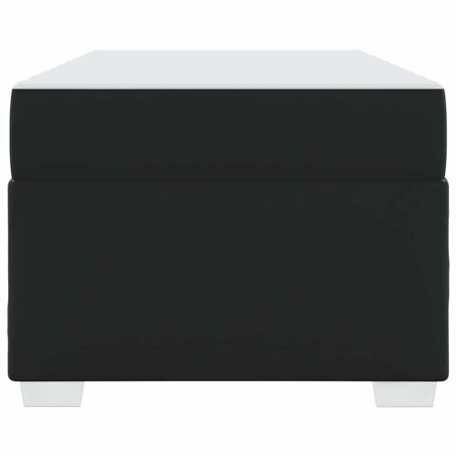 Bed Frame Black 90 x 190cm Faux leather - Image 7