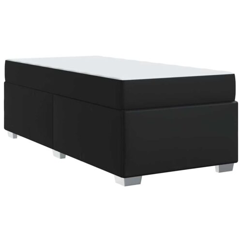 Bed Frame Black 90 x 190cm Faux leather - Image 9