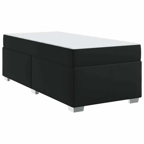 Bed Frame Black 90 x 190cm Faux leather - Image 13