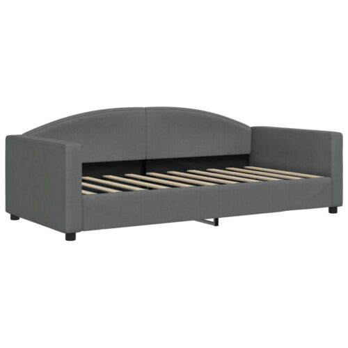 Daybed with Trundle Dark Grey 90x190cm - Image 6