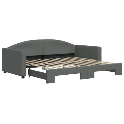 Daybed with Trundle Dark Grey 90x190cm - Image 12