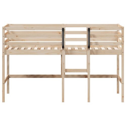 Kids Loft Bed 90x190cm Solid Wood Pine - Image 4