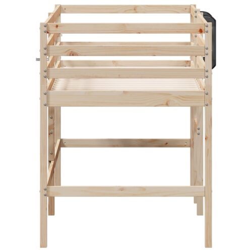Kids Loft Bed 90x190cm Solid Wood Pine - Image 5