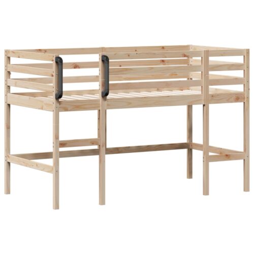 Kids Loft Bed 90x190cm Solid Wood Pine