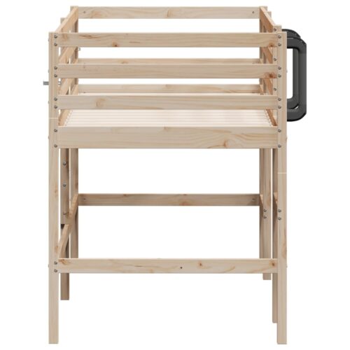 Kids Loft Bed 90x190cm Solid Wood Pine - Image 5