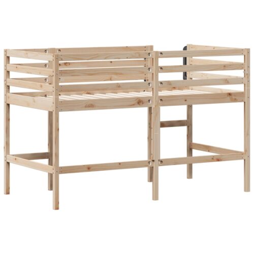 Kids Loft Bed 90x190cm Solid Wood Pine - Image 6