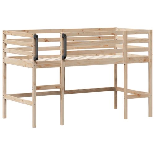 Kids Loft Bed 92x187cm Single Solid Wood Pine