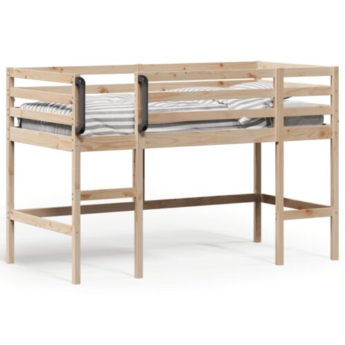 Kids Loft Bed 92x187cm Single Solid Wood Pine - Image 3