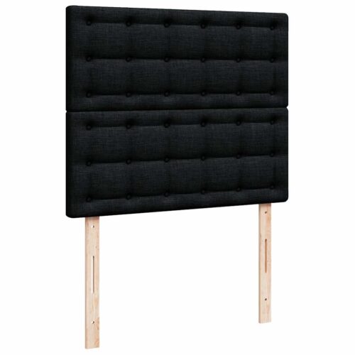LED Lights Storage Bed Frame with Mattress Set Lift Base Black King Single Faux Leather - Image 10