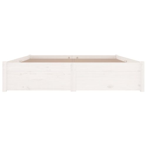 Bed Frame with Drawers White 183x203cm King - Image 5