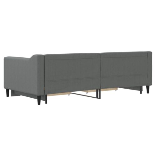 Daybed with Trundle&Drawers Dark Grey 90x190cm - Image 8