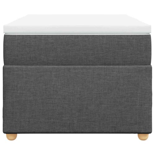 Bed Frame with Mattress Set Spring Box Base Dark Grey King Single Fabric - Image 4