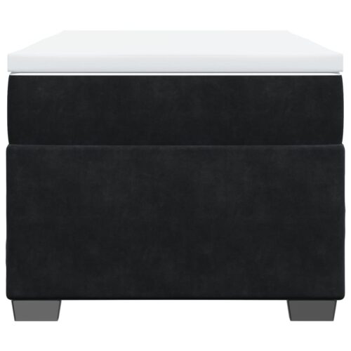 Bed Frame with Mattress Set Spring Box Base Black King Single Velvet - Image 4