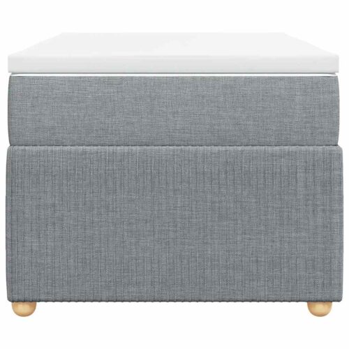 Bed Frame with Mattress Set Spring Box Base Dark Grey King Single Fabric - Image 4
