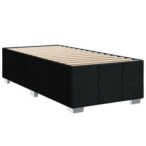 Bed Frame with Mattress Set Spring Box Base Black King Single Fabric - Image 5