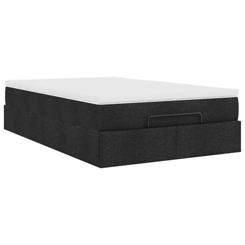 Storage Bed Frame with Mattress Set Lift Platform Base Black King Single Fabric - Image 10