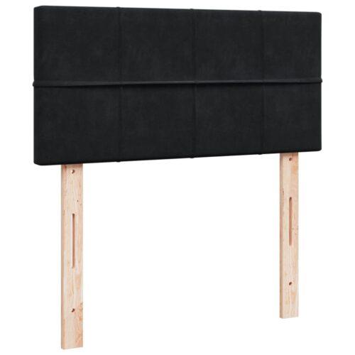 Bed Frame with Mattress Set Spring Box Base Black King Single Fabric - Image 5