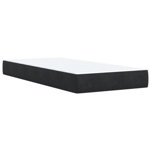 Bed Frame with Mattress Set Spring Box Base Black King Single Fabric - Image 7