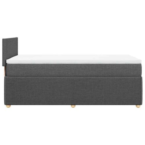 Bed Frame with Mattress Set Spring Box Base Light Grey King Single Fabric - Image 11